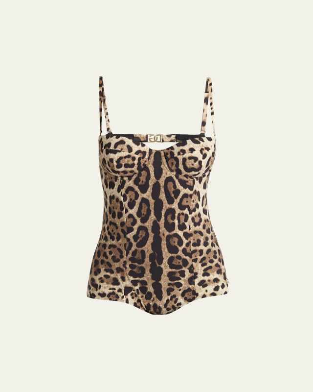 Leo Balconette One-Piece Swimsuit